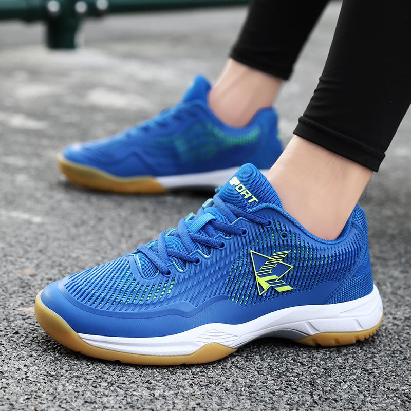 36-45 Couple Plus Size Shock-absorbing Anti Slip Wear-resistant Breathable Fashionable Sports Tennis Shoes Badminton Shoes