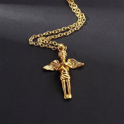 Little Angel Accessories Wing Jewelry Hip Hop Necklace Angel Necklace Hiphop Pendant Pendant
