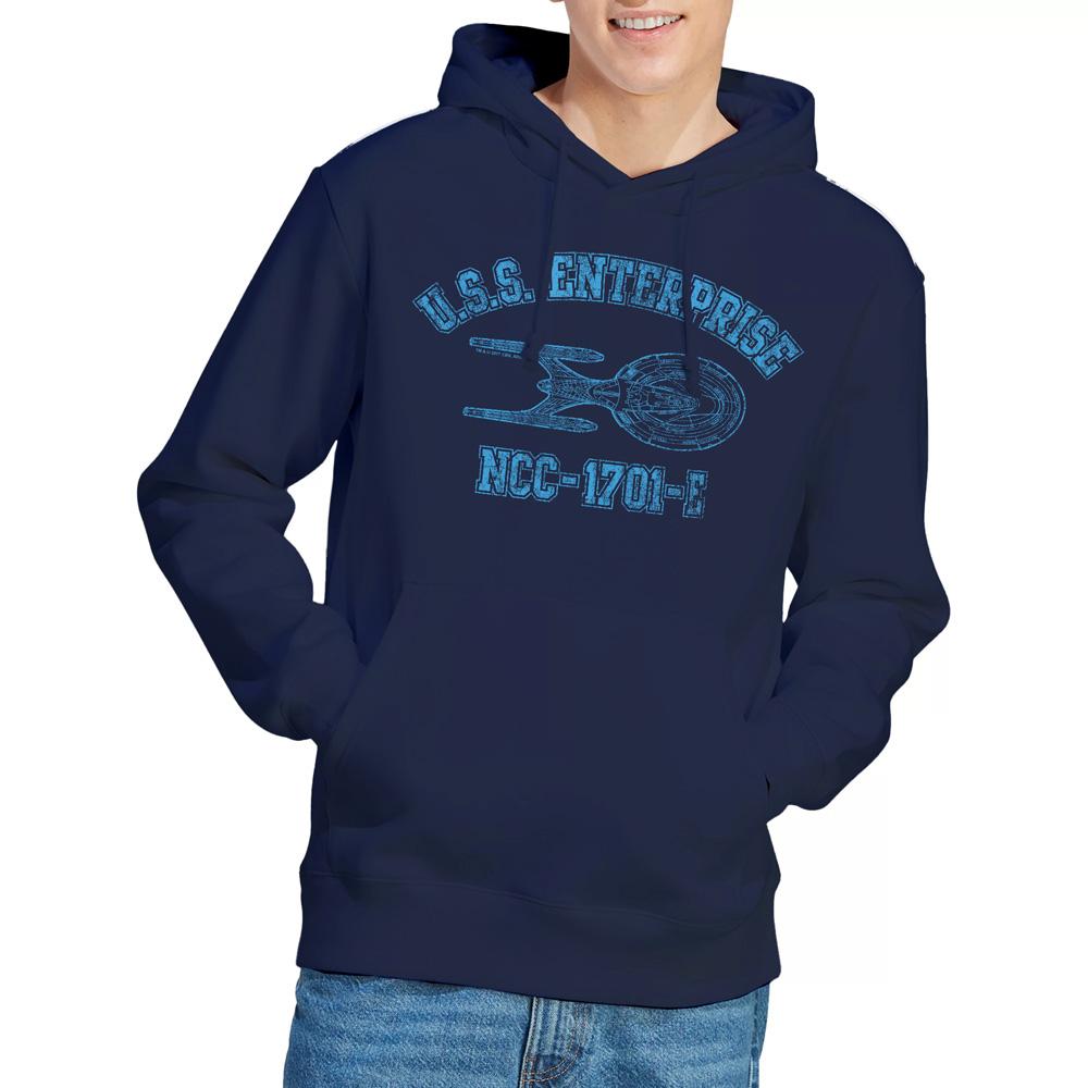 STAR TREK Mens Enterprise E Athletic Hoodie