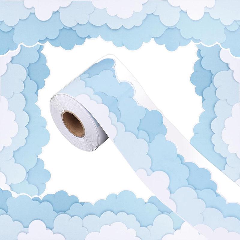 1Roll New Self Adhesive Chalkboard Board Border 7.6cm DIY Border Classroom Decors Paper Border Trim Sticker Handmade Crafts