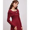 IEF Aiyifu 2025 Winter/Spring Slim-Fit Dress
