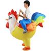 Colorful Inflatable Rooster Costume for Kids' Halloween and Stage Performances