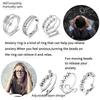 6 Pcs Women Anxiety Relief Rings Anti Stress Spinner Ring With Beads Calming Fidget Jewelry For Emotional Regulation