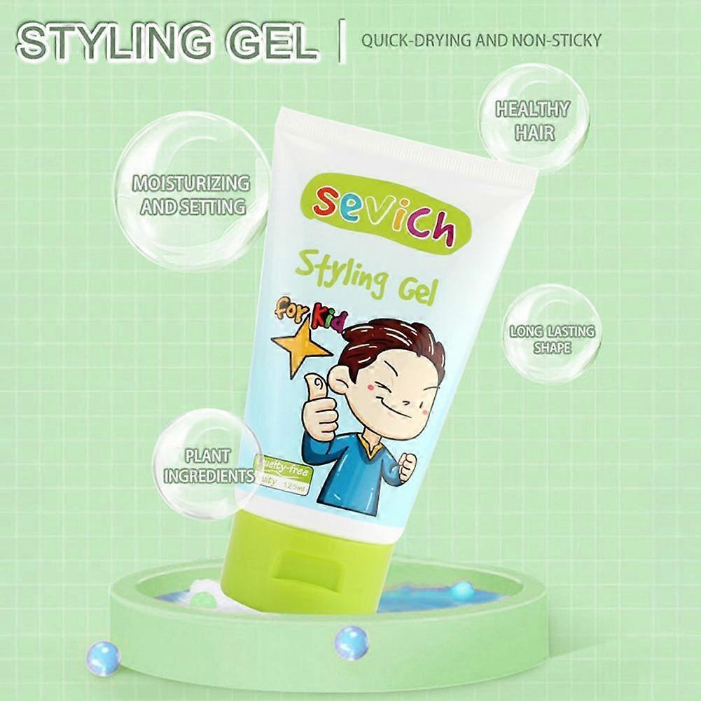 Children Hair Gel Retro 125g Hair Styling Gel for Kids Gentle Non-irritating