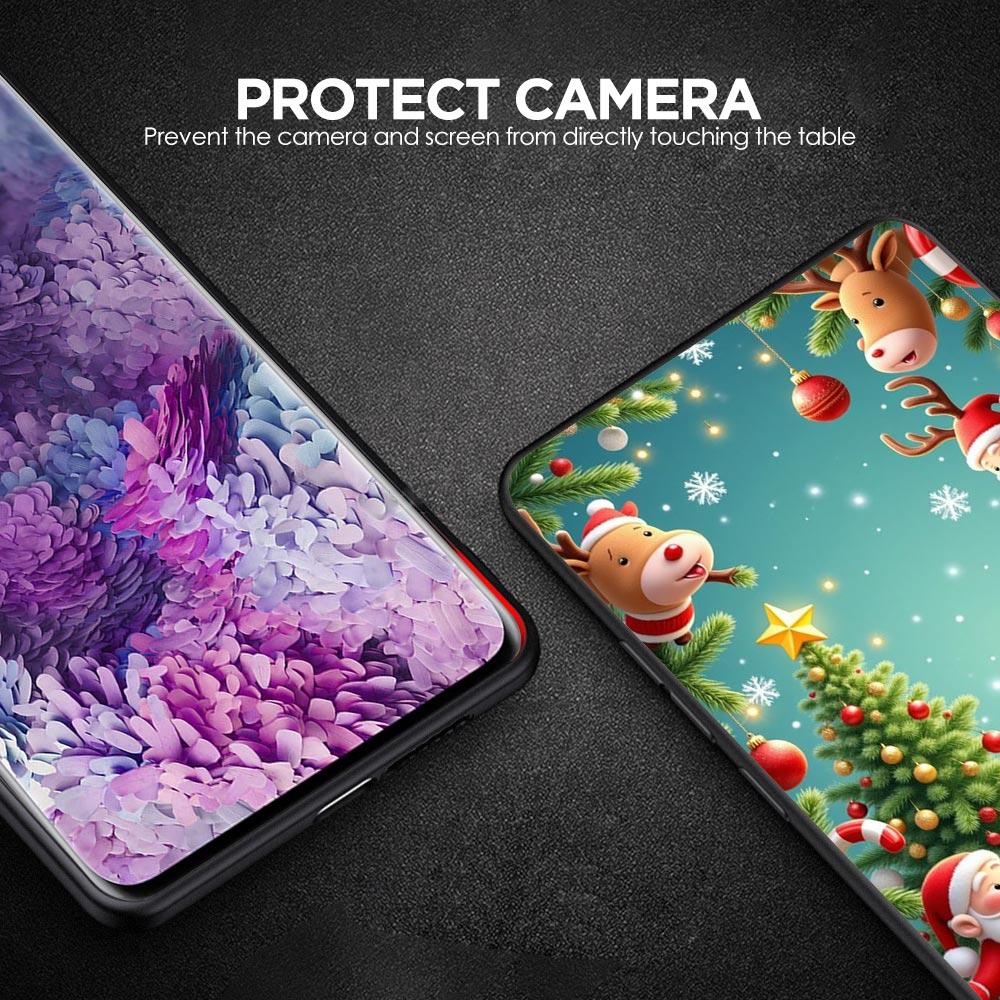 New Year Christmas Phone Case for Samsung Galaxy A55 A35 A17 A07 A15 A13 A25 A51 A71 A72 A73 A32 A52 A52S A41 5G Soft TPU Shell