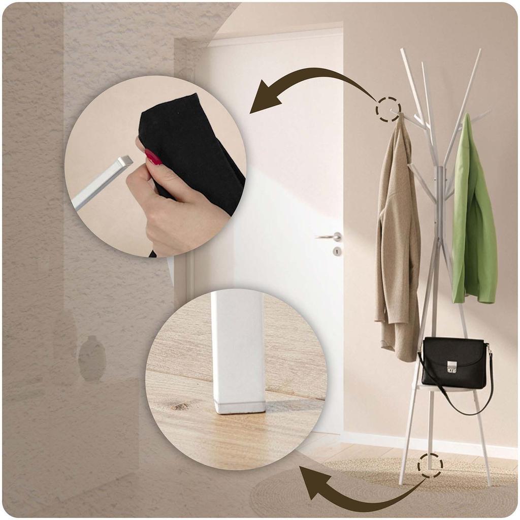 Standing Metal Clothes Rack With Shelf Massido