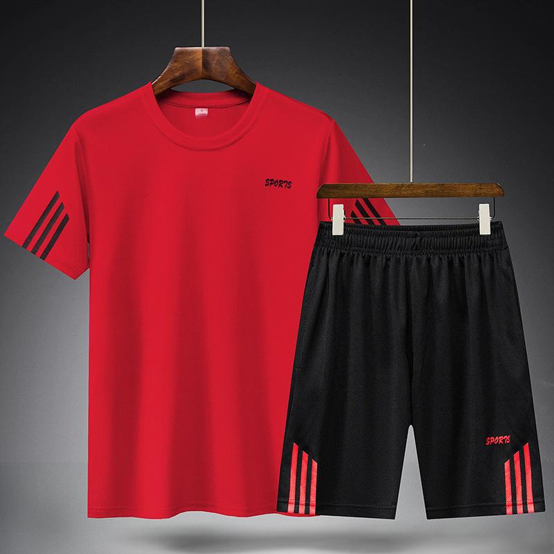 2026 Summer Quick-Dry Breathable Sports Set - Round Neck Short Sleeve & Shorts