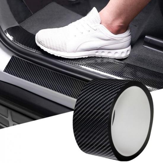 M*10FT Car Door Plate Sill Scuff Cover Anti Scratch 5D Decal Sticker Protector