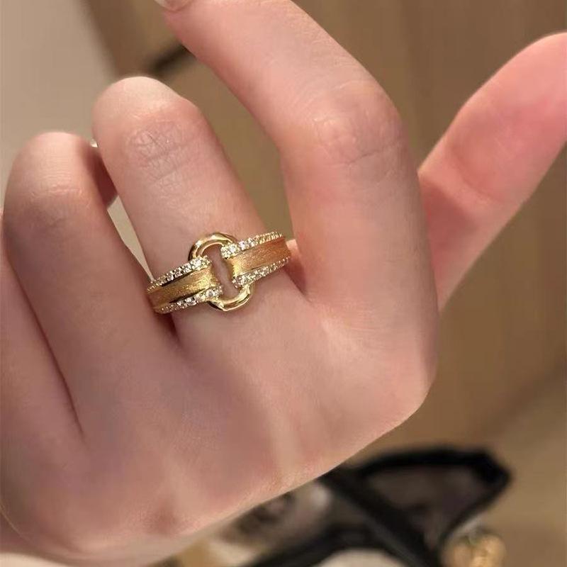 Korean Style Irregular 925 Sterling Silver Women's Versatile Ring, Non-Fading Niche Ins Design
