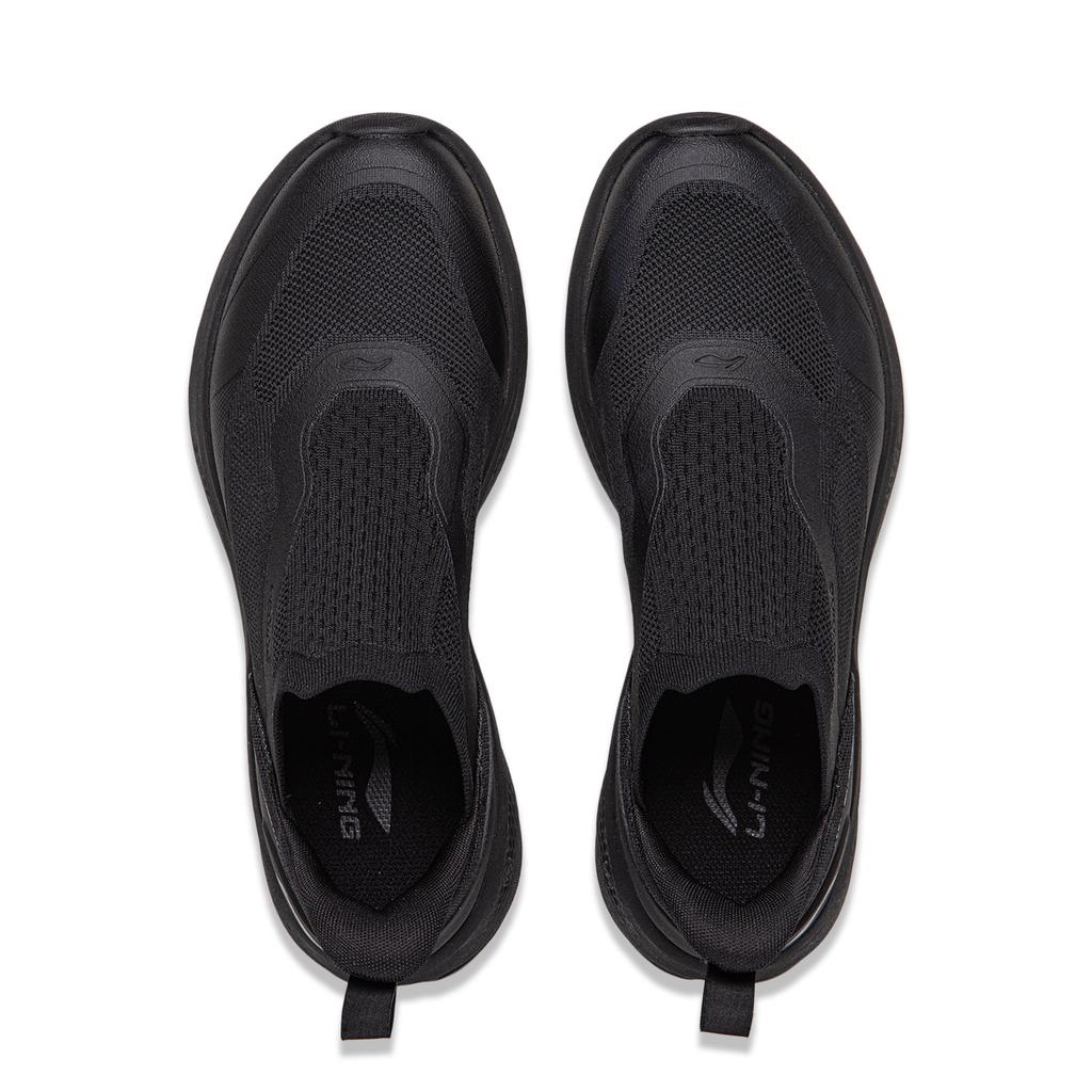 Li Ning Cloud Yi Slip On Abrasion Resistant Breathable Cushioning Slip Resistant Low top Casual Shoes Men's Black AGLW055-3
