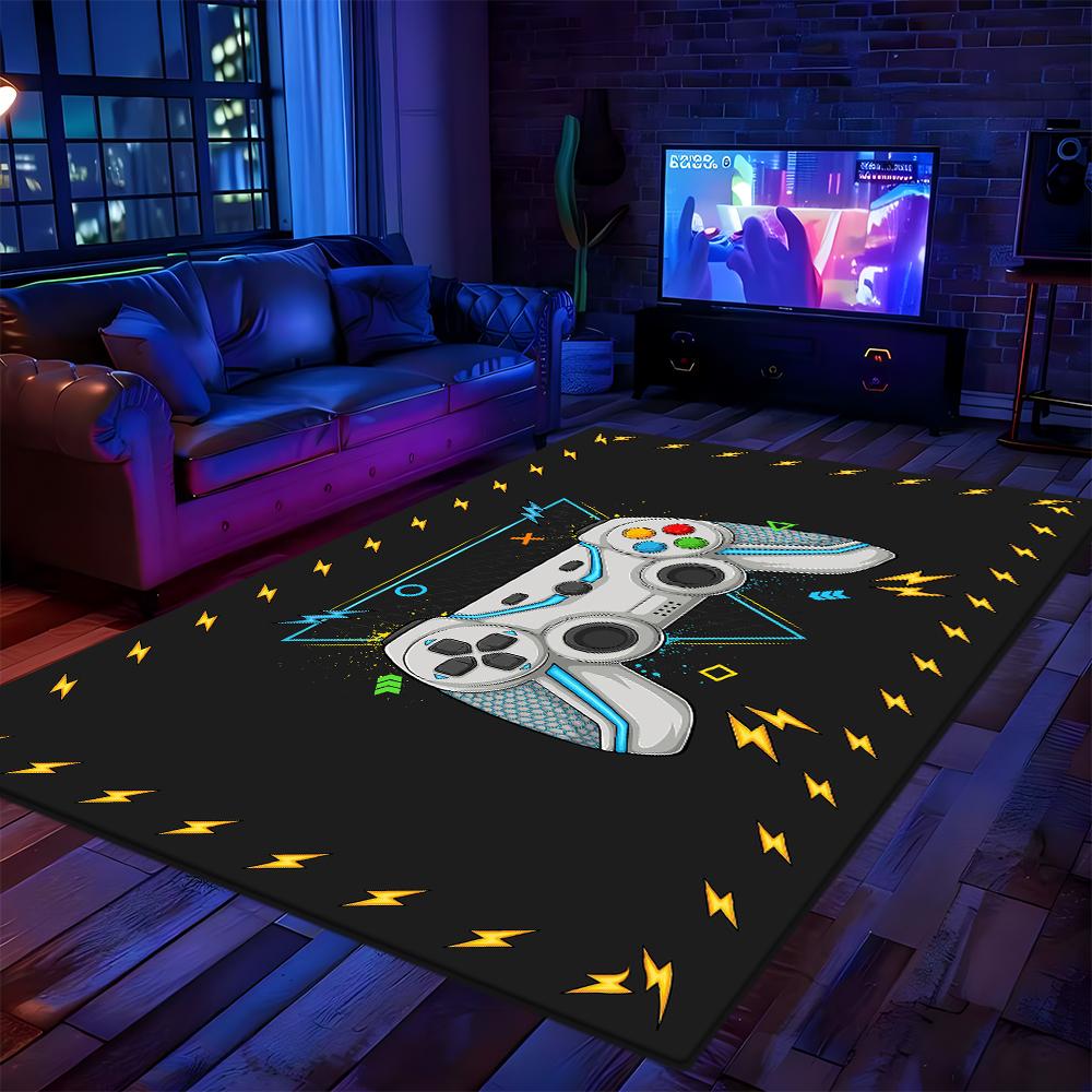 

Ковер мультяшный игровой для гостиной, спальни, украшение дома, ковер для киберспортивной комнаты, звукоизоляционный коврик под компьютерное кресло 80*120cm