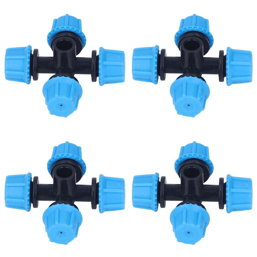 20Pcs Cross Spray Nozzle Irrigation Cross Atomization Micro Nozzle for Lawn Garden Terrace