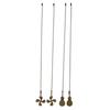 M-Modern-4Pcs Ceiling Fan Pull Chain Set,Bulb And Fan Pattern Pull Chain Extension Fan Pull Chain Pendant 12 Inch