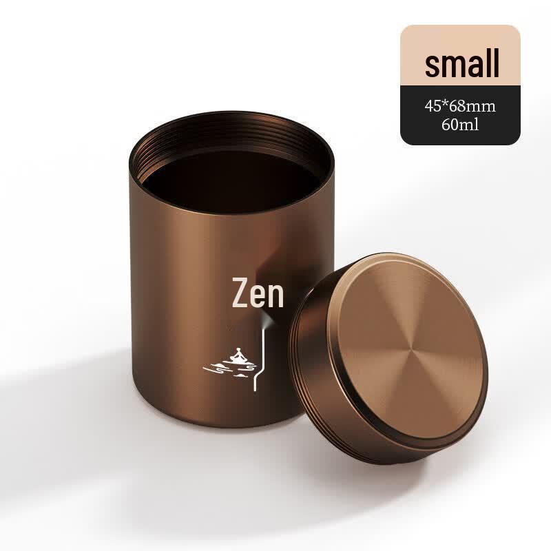 Portable Mini Aluminum Tea Caddy