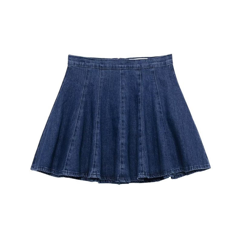 

Kaslead New Arrival Women s Clothing Fashion Style Fashion Stitching Decoration Denim Mini Skirt 5252090 400 Blue L