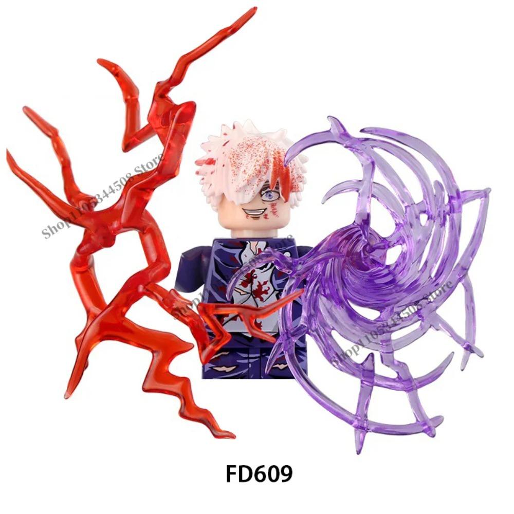 Jujutsu Kaisen Anime Bausteine Fushiguro Toji Tsukumo Yuki Hanao Choso MINI Cartoon Puzzle Bausteine Sammlung Geschenk