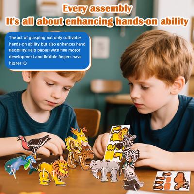 Paper Children's Creative Dinosaur Airplane Animal Insect Puzzle