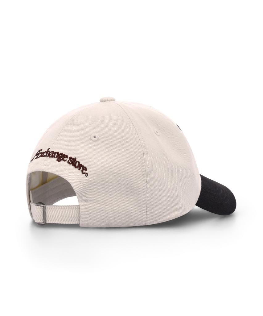 GRAM OUNCE POUND 70S Logo 6-Panel Cap Two Tone Beige