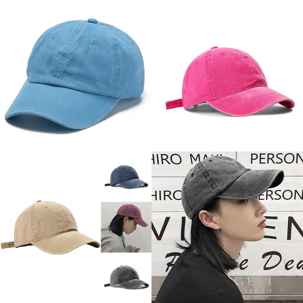 Fashionable Pure Cotton Baseball Hat Soft Brim And Adjustable Size
