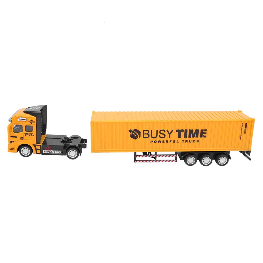 1: 48 Alloy Container Truck Model Toy Highly Simulation Children Car Toys VehicleYellow Container