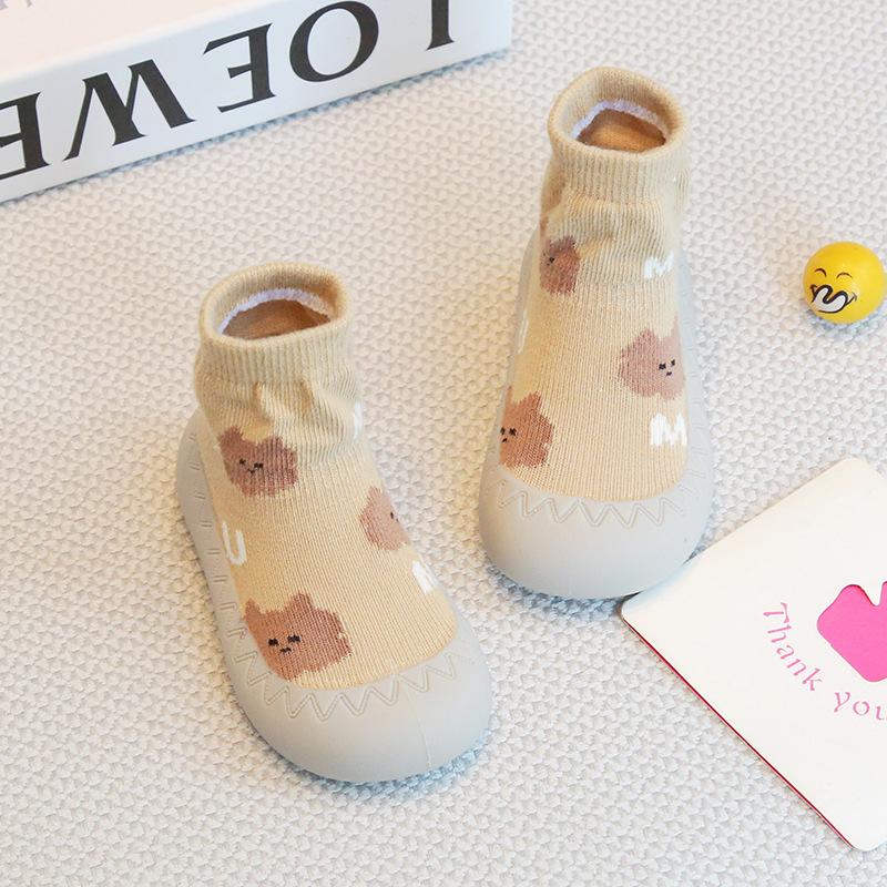 Baby Lauflernschuhe Weiche Sohle Rutschfest Atmungsaktiv Socken Indoor und Outdoor Jungen und Mädchen Baby Anti-Geruch Hausschuhe und Socken