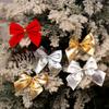 48Pcs DIY Craft Christmas Bowknot Ornaments Christmas Tree Bow Decoration  Home Christmas Decor