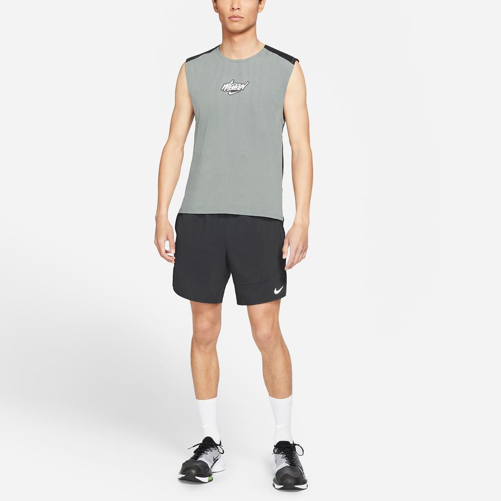 Nike Rise 365 Wild Run Sleeveless Mesh Tank Top Men Tops Gray DA1172-084