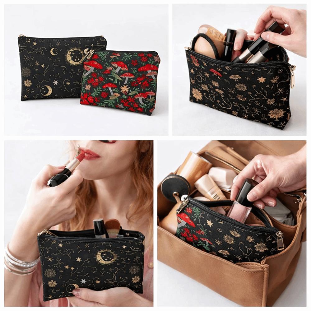 Moon Storage Bag Red Mushroom Forest Bag New Makeup Bag  Gift