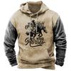 Mens Casual Fleece Hoodie 3D Print Sports Sweatshirt Loose Fit Youth