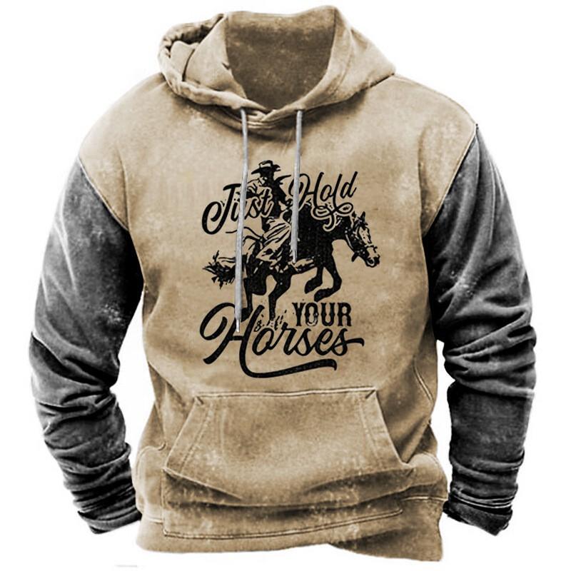 Mens Casual Fleece Hoodie 3D Print Sports Sweatshirt Loose Fit Youth