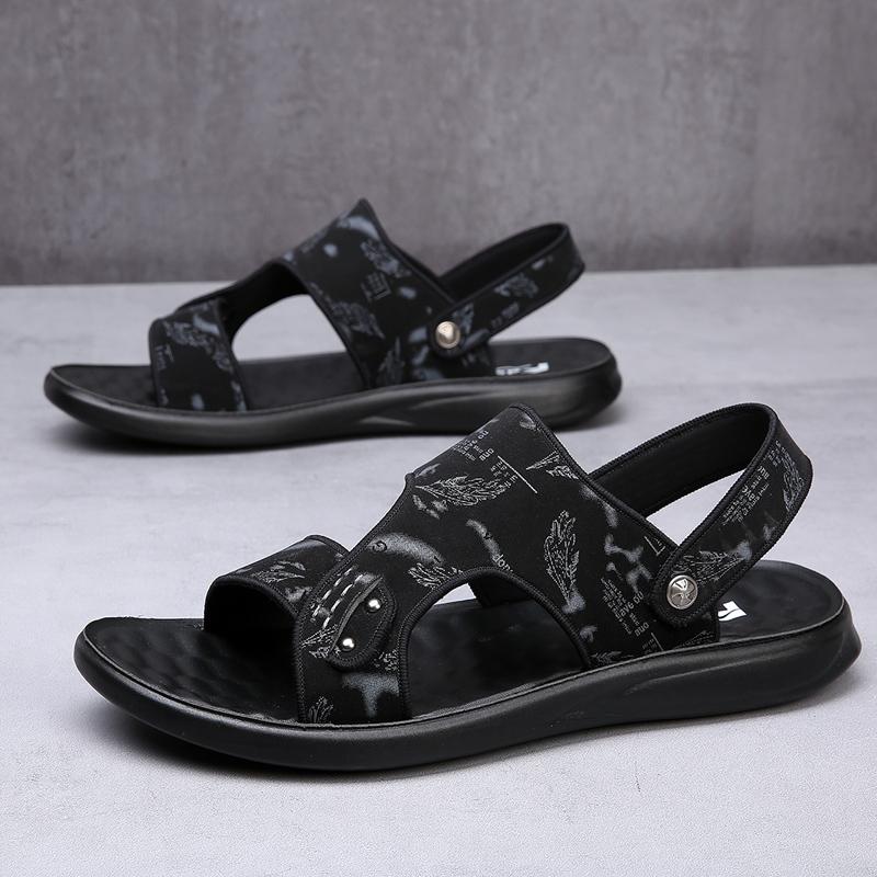 Vintage Classic Men's Sandals Comfortable Versatile Flat Shoes Beach Shoes Fashion Casual Shoes Indoor Outdoor Sandals Slippers