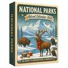 National Parks Advent Calendars 2025, 24 Days Christmas Countdown Calendar, 2D Flat Acrylic National Parks Wildlife Landscapes Ornaments Gift