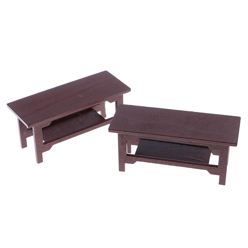 Mini Wooden Desk Furniture Model Toy Diy Dollhouse Decoration Play House Toys