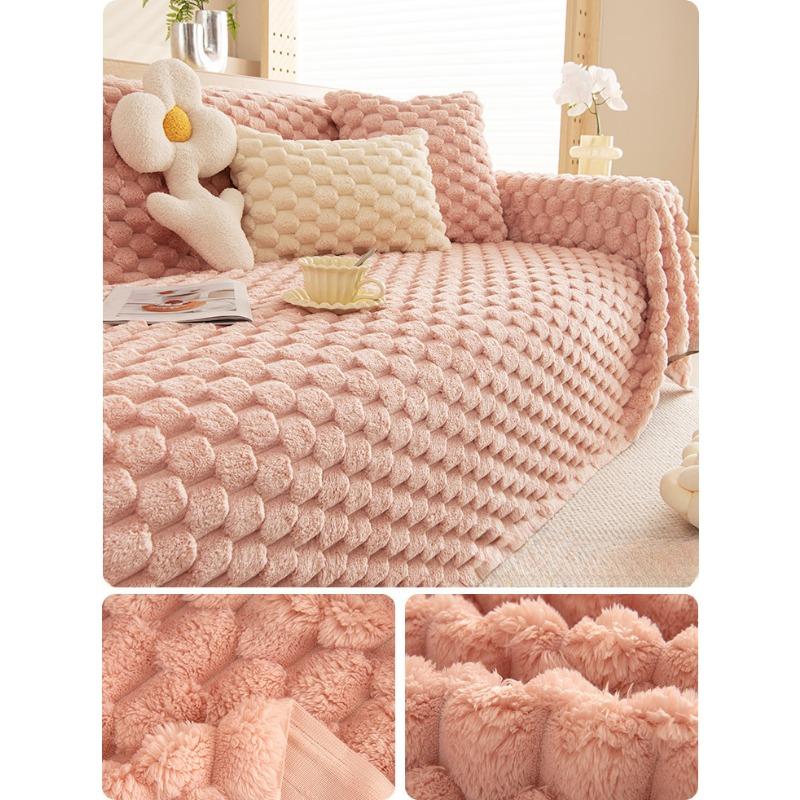 Winter Plush Sofa Blanket High Sense Affordable Luxury Style Winter Thickening Lazy Anti-Cat's Paw Sofa Towel Cover Cloth