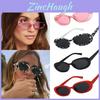 Fashion Women Oval Frame Sunglasses Small Glasses Ladies Retro Sun Glasses With Premium Quality Materials