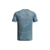 Under Armour Solid Color Crew Neck Short Sleeve T-Shirt Men Tops Static-Blue 1375692-414