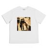 Movie "When Happiness Comes" Poster Embroidered T-Shirt with Loose Round Neck and Short Sleeve
