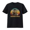 T-shirt Retro Burning Spear Stile Vintage con Stampa Perfetta per gli Amanti della Musica Tessuto di Alta Qualità Disponibile in Nero vintage