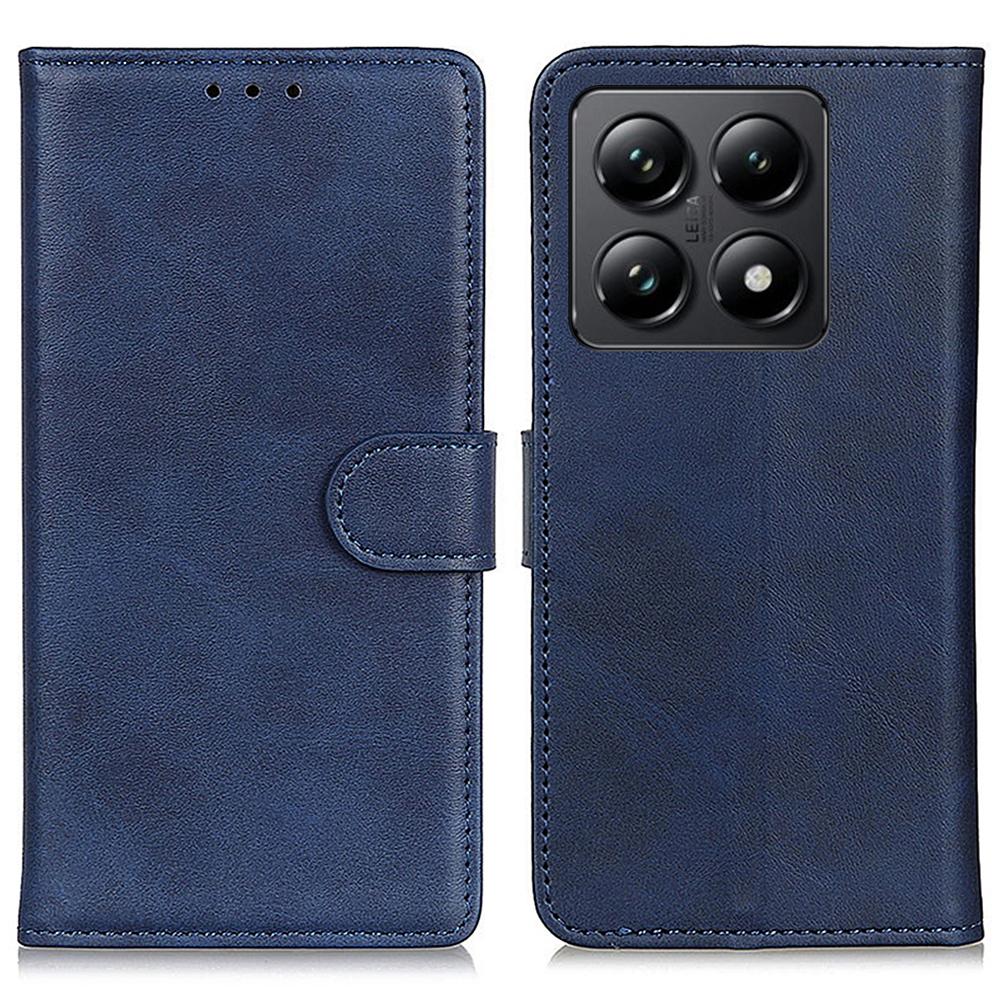 For Xiaomi 14T Stand Wallet Case Cowhide Texture Leather Phone Cover