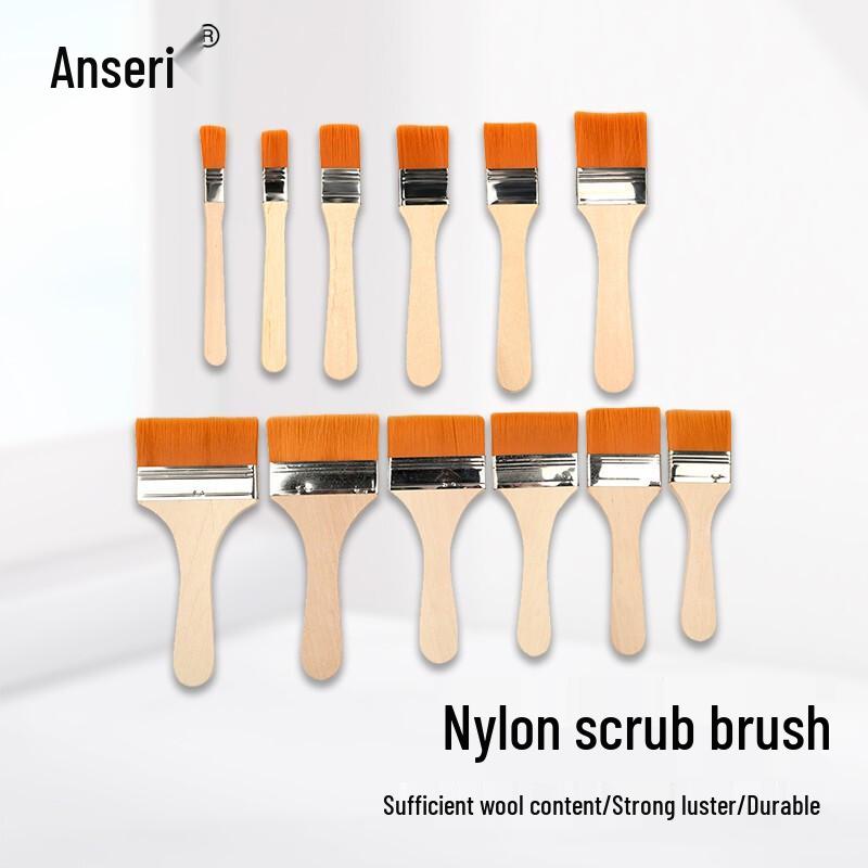 Anseilui 12-Piece Nylon Bristle Paint Brush Set