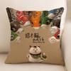 New Style of Lucky Cat Series Pillowcases, Home Office Sofa Pillow Cushion Covers, Seats