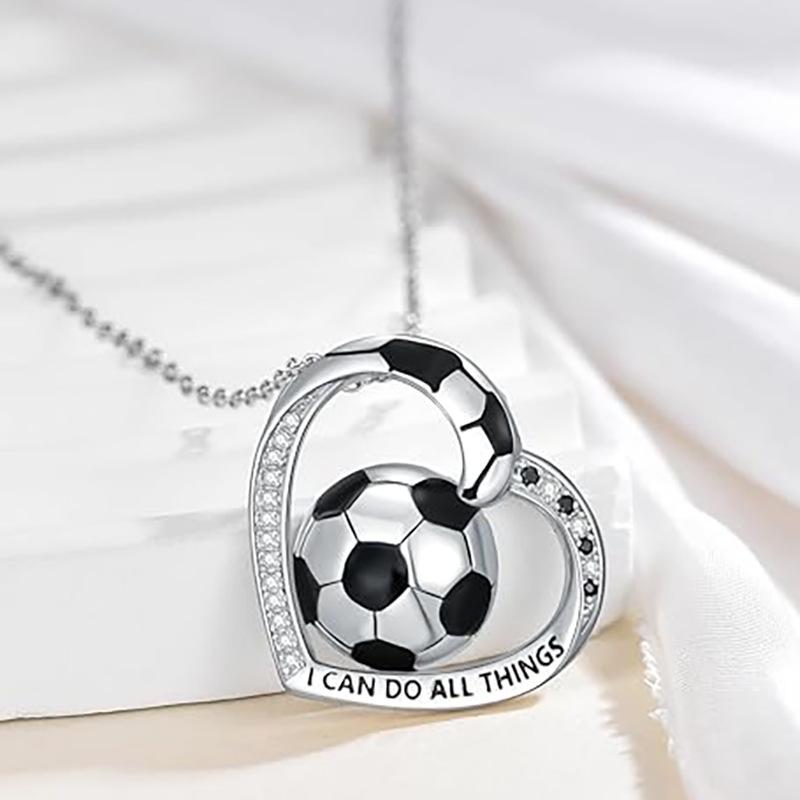 New Sports Style Volleyball/softball/basketball Baseball Pendant Fashion Creative Love Necklace