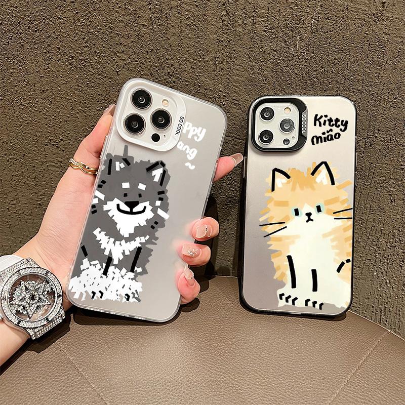Silicone Case For Vivo V60 V50 V40 Lite V30E iPhone 17 16 15 14 13 12 11 Samsung A06 A16 A26 A36 A56 Cover DIY Painted Cartoon Shockproof Phone Bumper