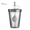 Insulated Style Water Bottle for School Drinking Straw Cup, Portable Leak-proof PC Bottle, Durable Reusable Cup Milk Tea Anti-fall Students And Office