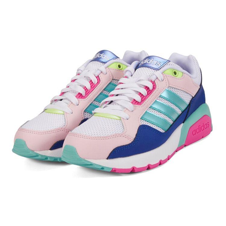 Adidas  Run 90s Pink Multi Women Sneakers Multi-Color White Blue GY0671