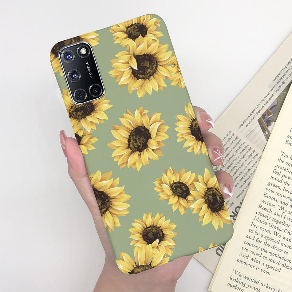 For Oppo A52 A72 A92 Case Cartoon Silicone Coque Heart Painted Cover For Oppo A72 A52 A 52 A 72 A 92 OppoA52 OppoA92 Phone Case