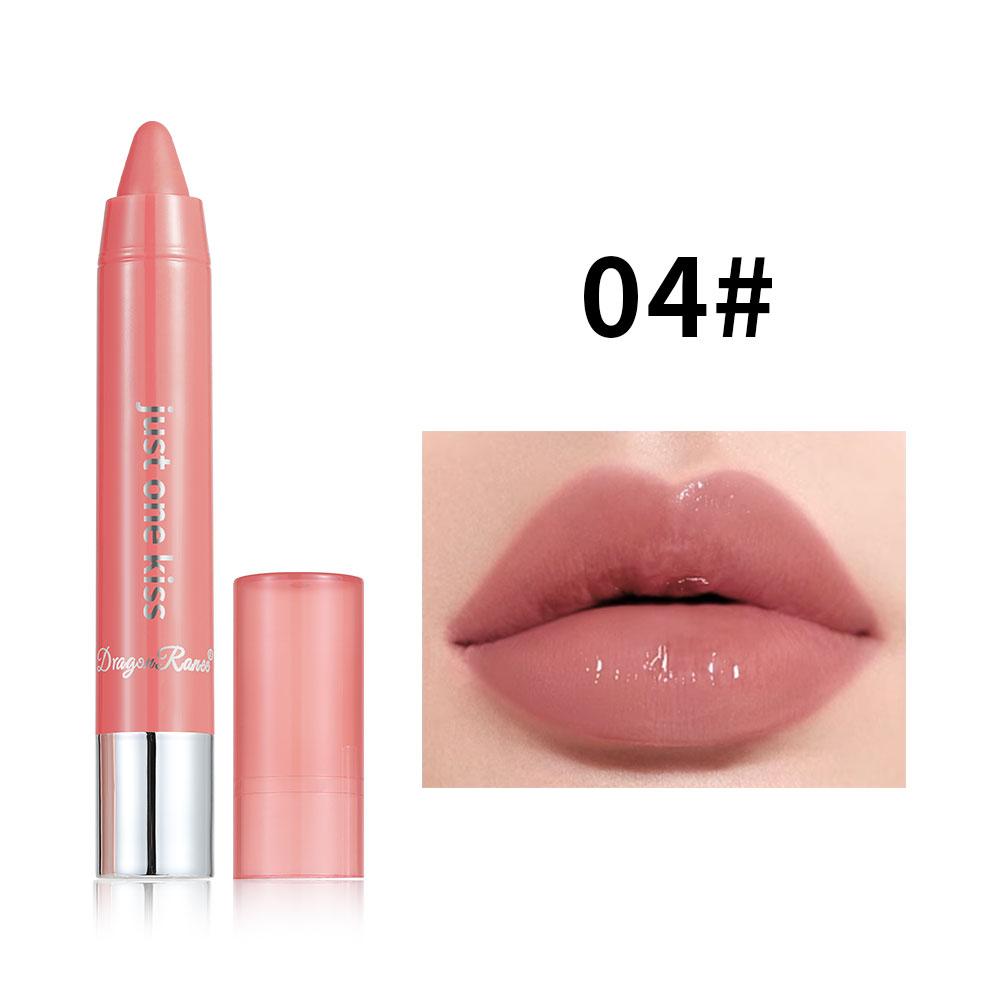 Glossy Crayon Lipstick for Brightening and Enhancing Complexion, Lip Plumper Lip Gloss, Versatile Moisturizing Lip Mud, Base Lip Care, Gentle Lip Balm