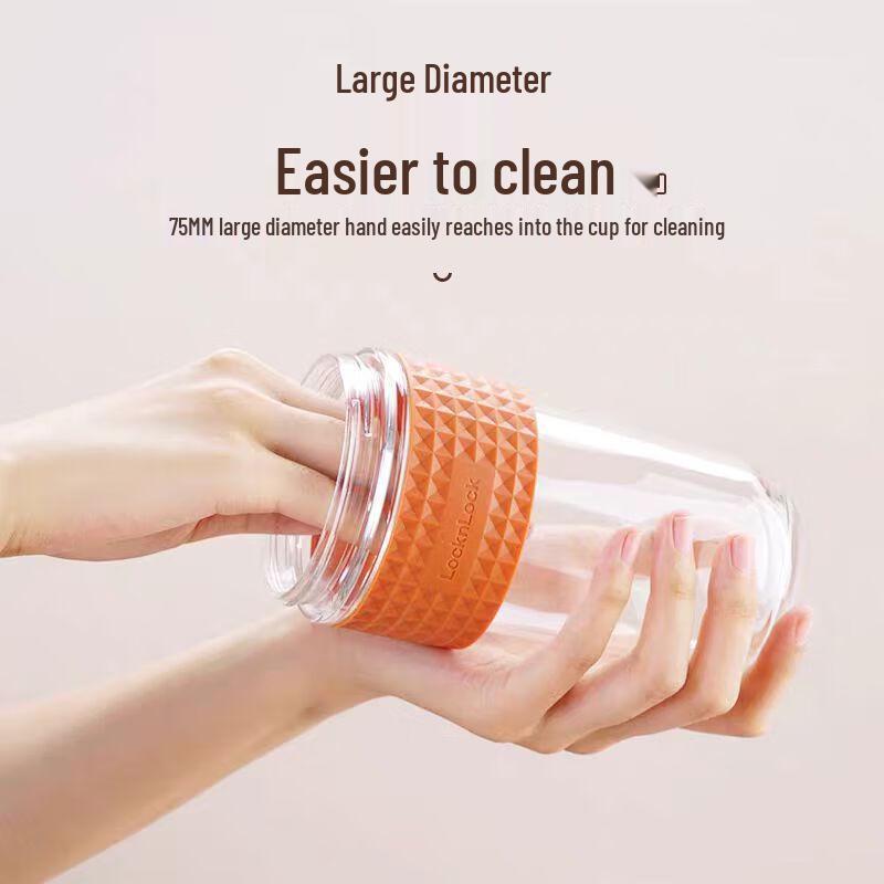 LOCK&LOCK Portable Borosilicate Glass Travel Cup