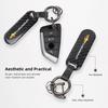 Hbrn5 Car Key Rings Quality Carbon Fiber Keychain Waist Buckle For Chevrolet Corvette Montana TrailBlazer Silverado Traverse Camaro