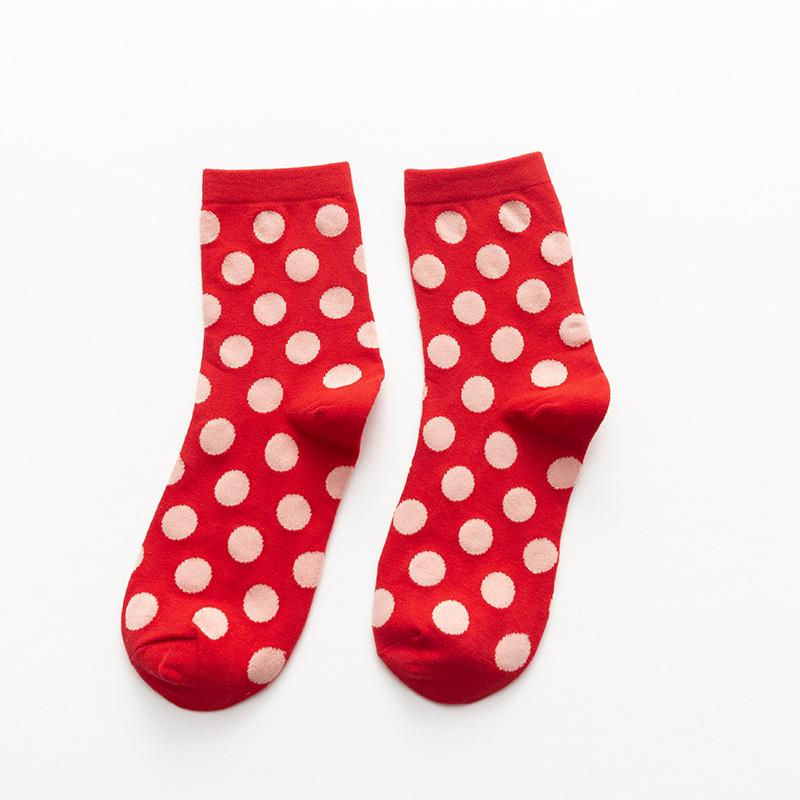 Benmingnian Women's Red Mid-Calf Socks - Year of the Snake Zodiac Festive Autumn/Winter Trend